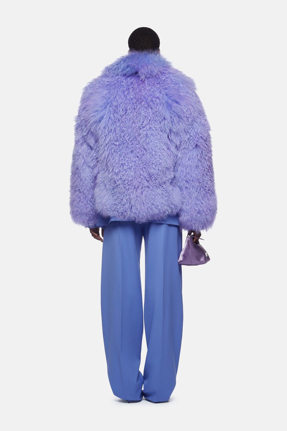 Pantalon long Jagger en laine - Violet