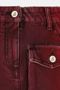 Mini gonna Fay - Red and purple shades