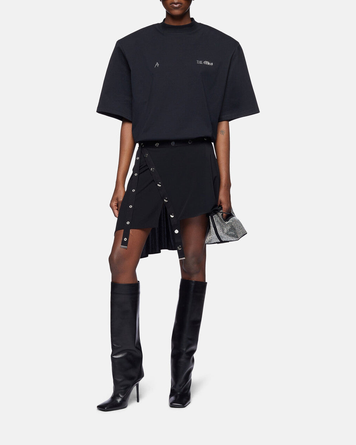 Mini jupe en jersey stretch - Black