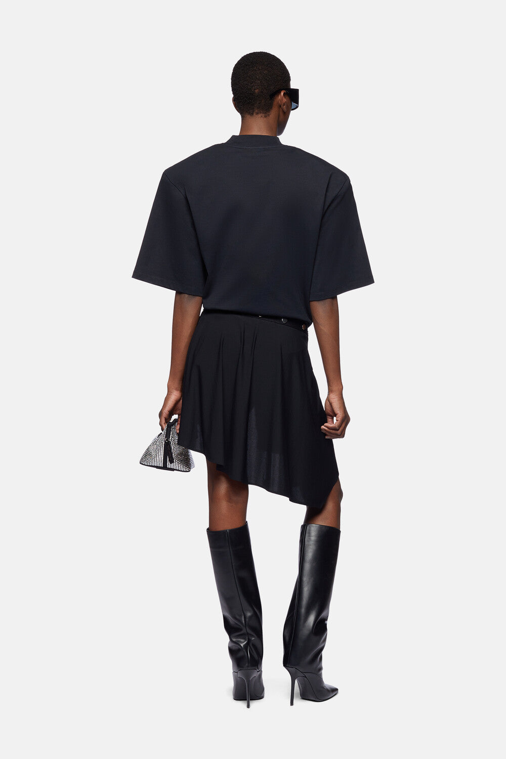 Mini jupe en jersey stretch - Black