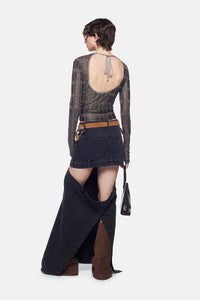 Midi skirt - Black