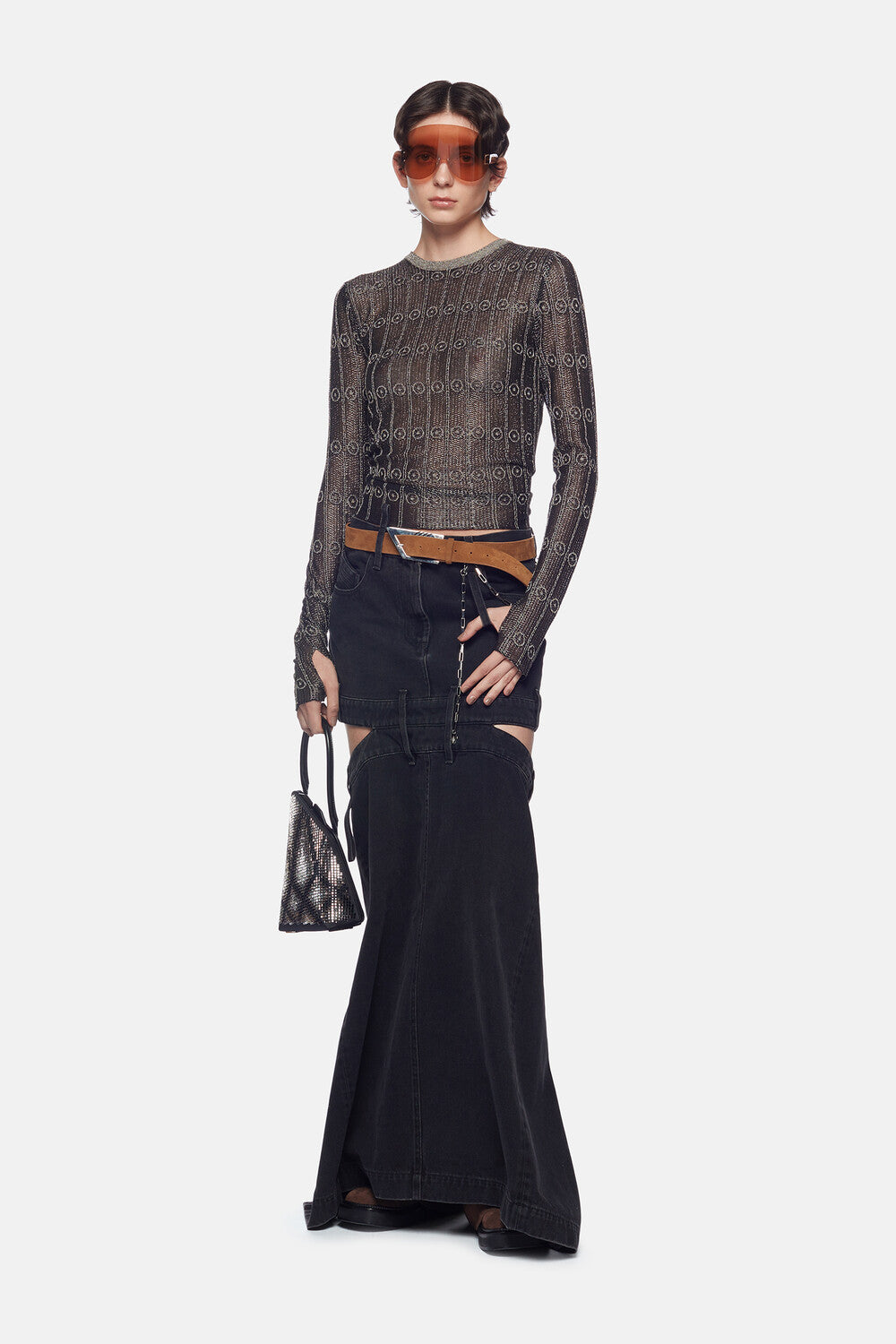 Midi skirt - Black