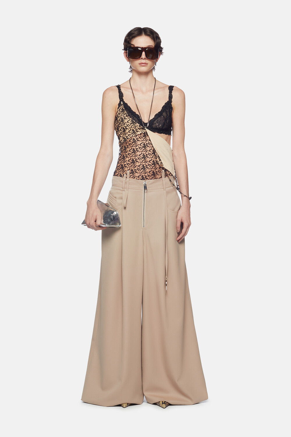 Top - Champagne/black