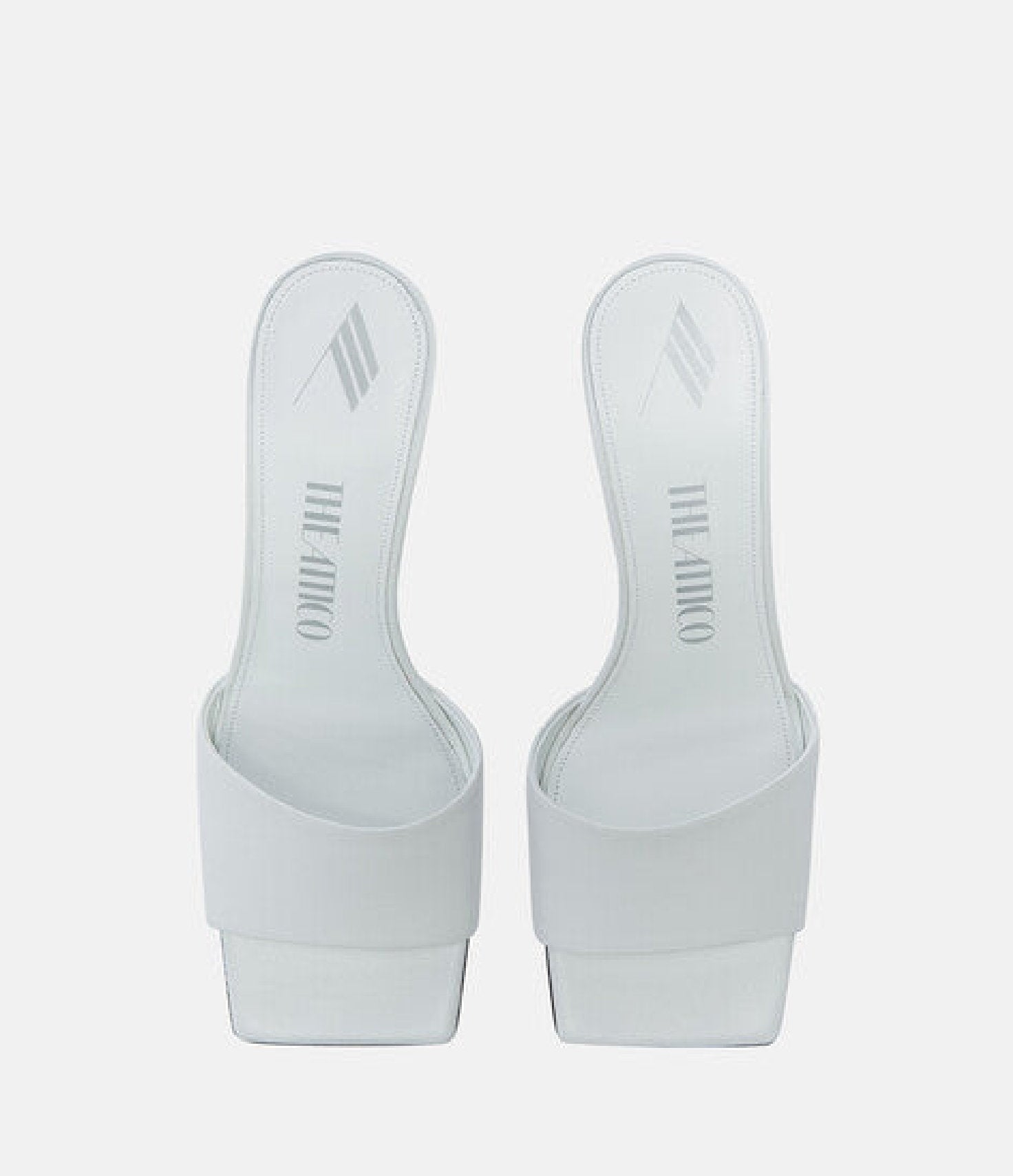Mules Cheope 60 en cuir - White & Nichel