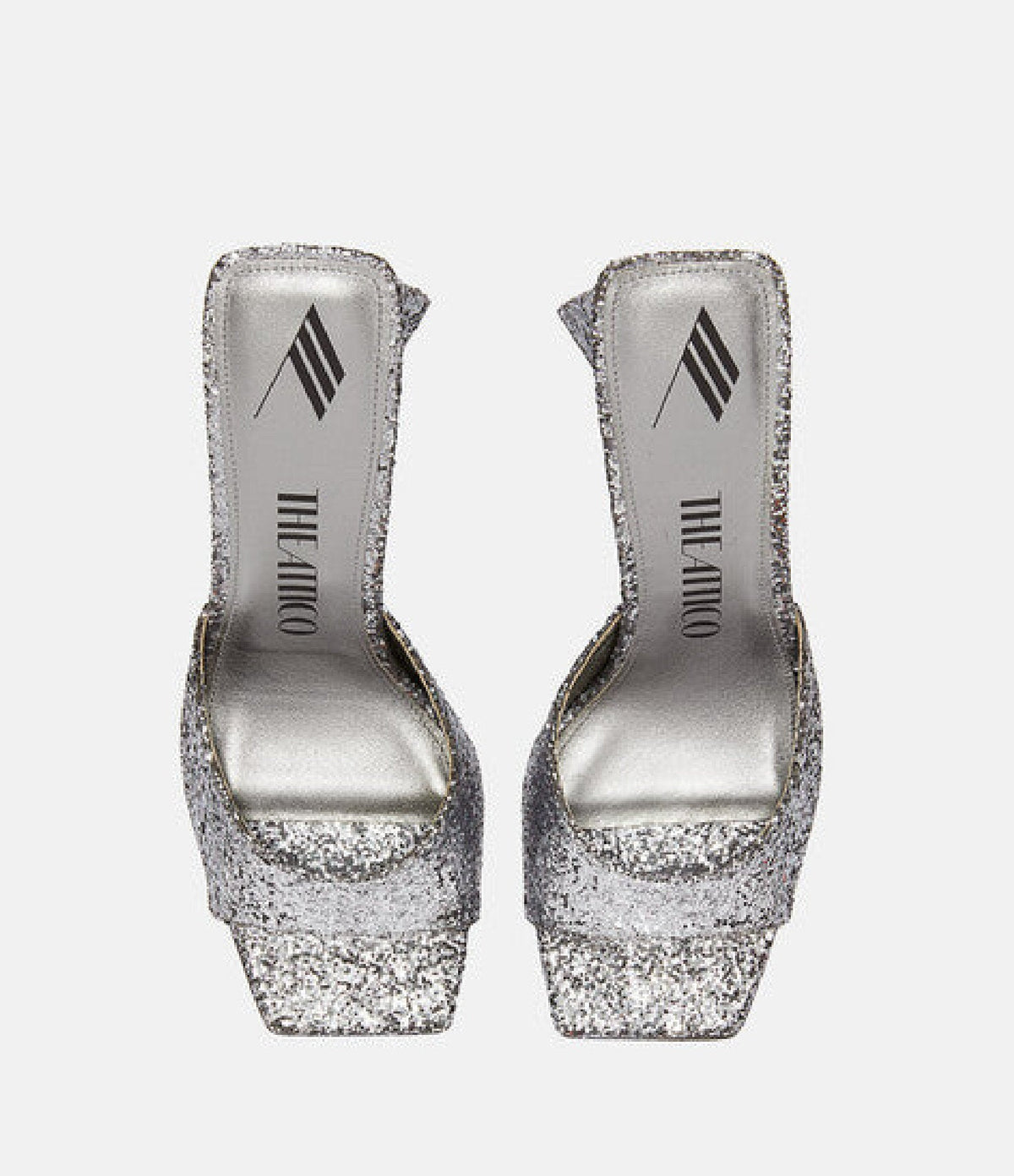 Mules Mini Devon 85 à paillettes - Anthracite