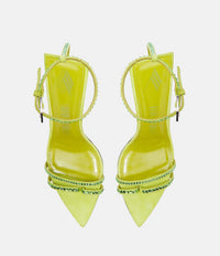 Sandales Ester 95 en daim - Lime