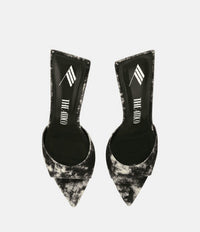 Mules Ester 95 en cuir - Black & White