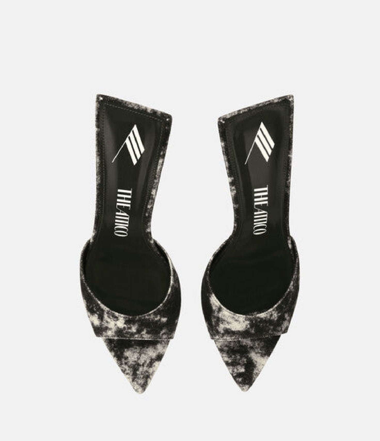 Mules Ester 95 en cuir - Black & White