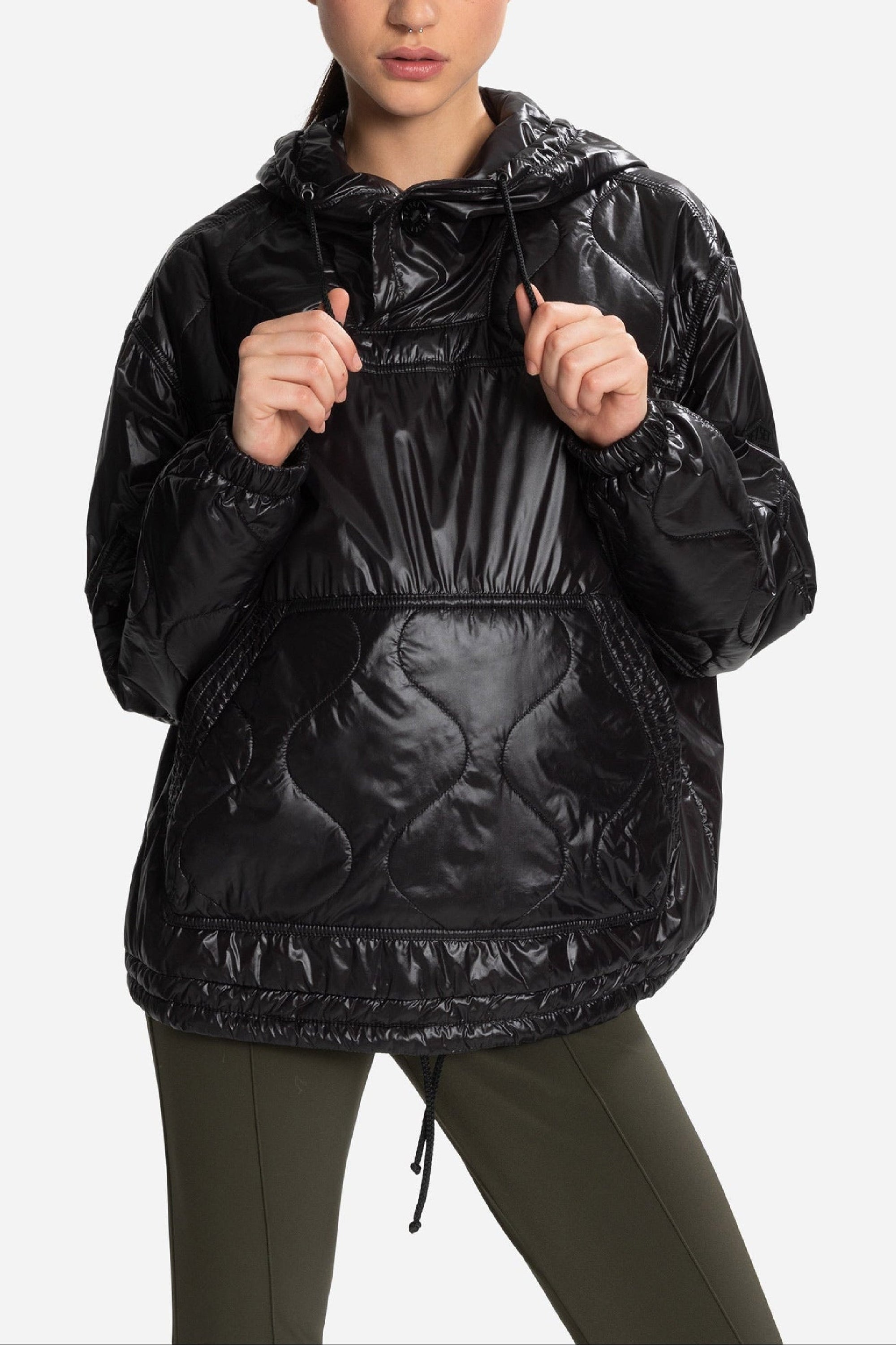 Imperméable à capuche Janice - Noir
