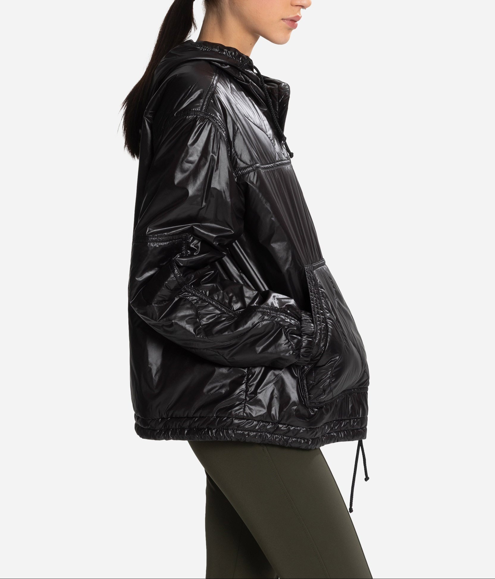 Imperméable à capuche Janice - Noir