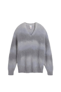 Pull col V Cindy en laine - Gris