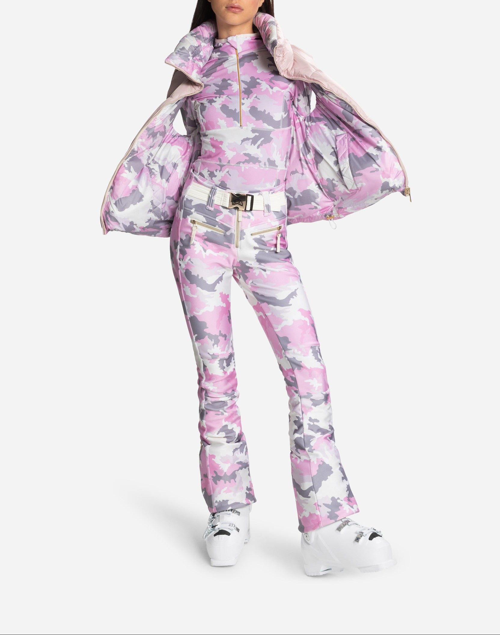Pantalon de ski Tiby Print - Rose