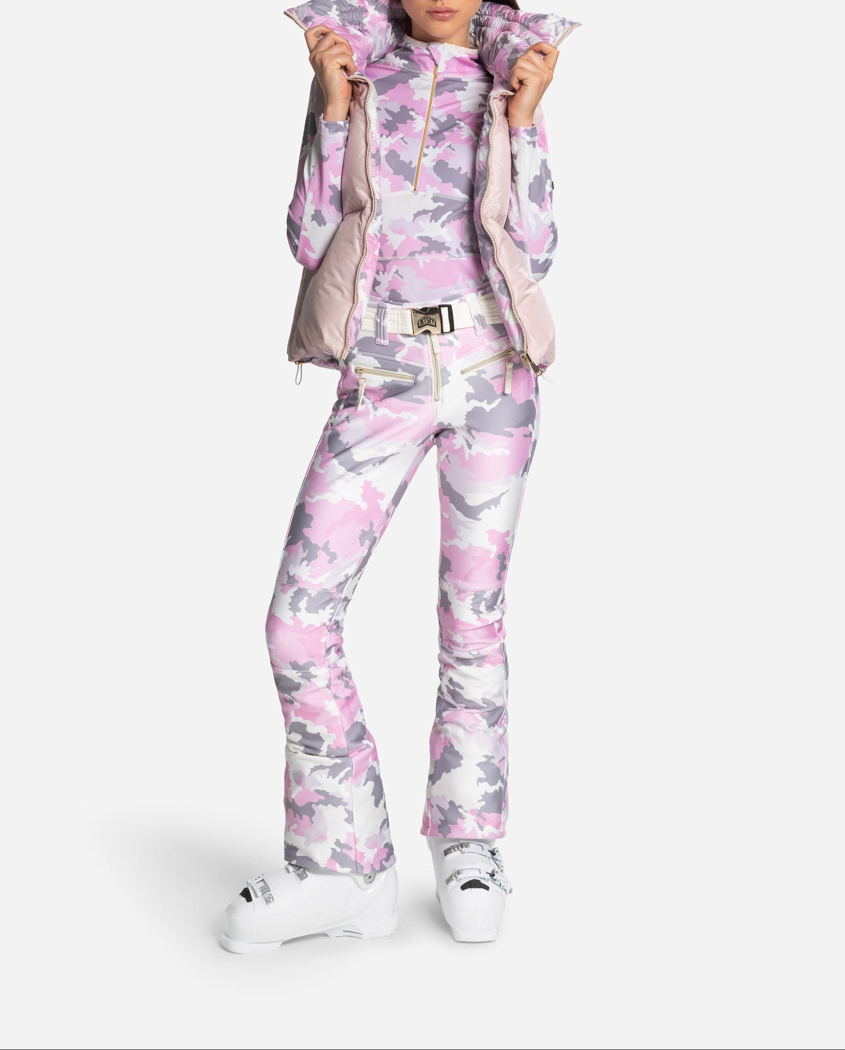 Pantalon de ski Tiby Print - Rose