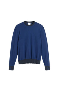 Pull Roger en laine - Bleu Foncé