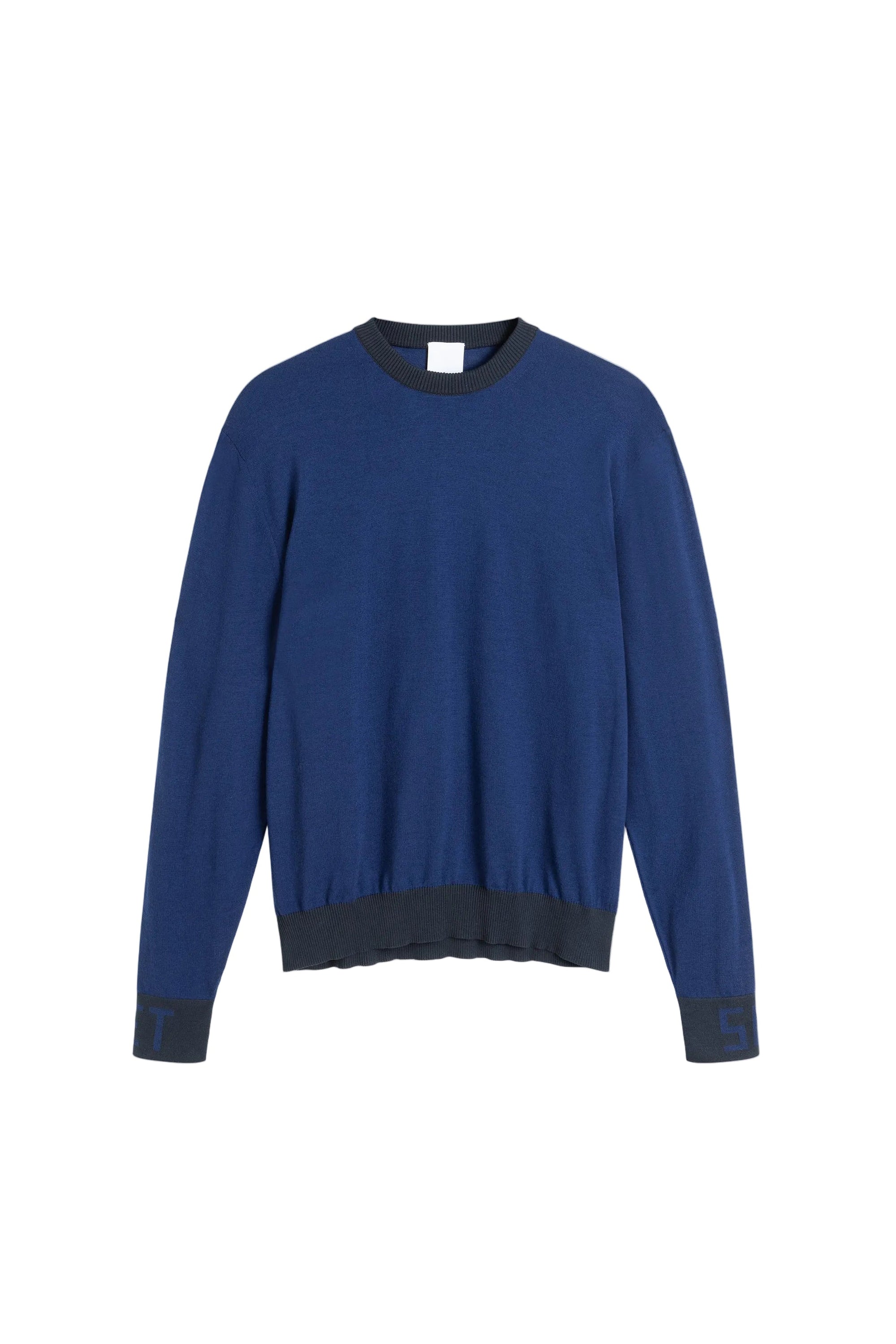 Pull Roger en laine - Bleu Foncé
