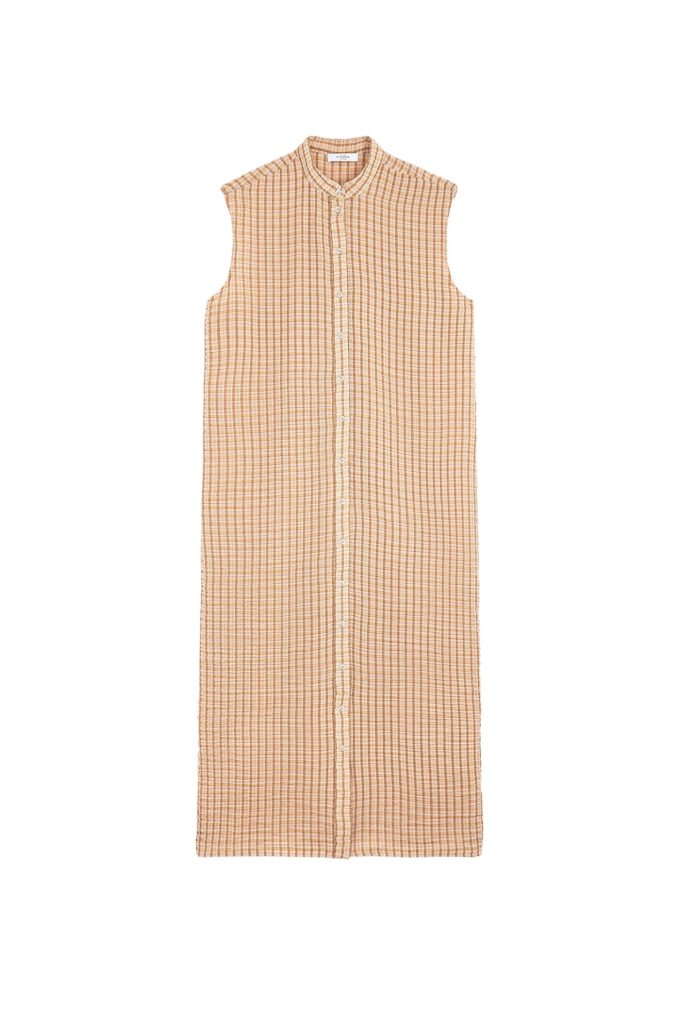 Lucas seersucker maxi dress - Beige