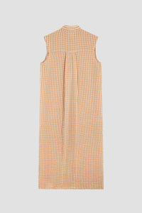 Lucas seersucker maxi dress - Beige