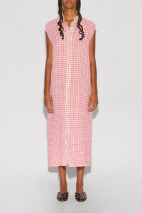Lucas seersucker maxi dress - Beige