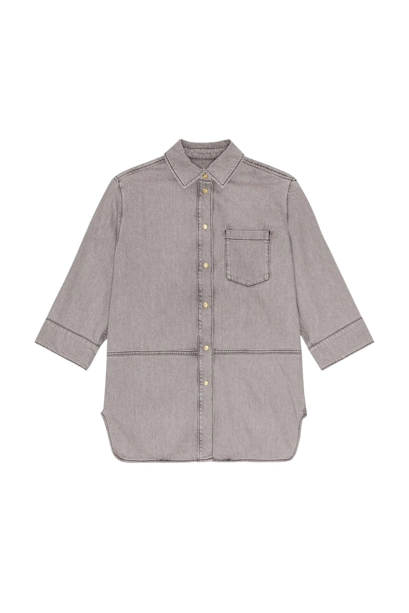 Chemise oversize en denim - Gray Quill