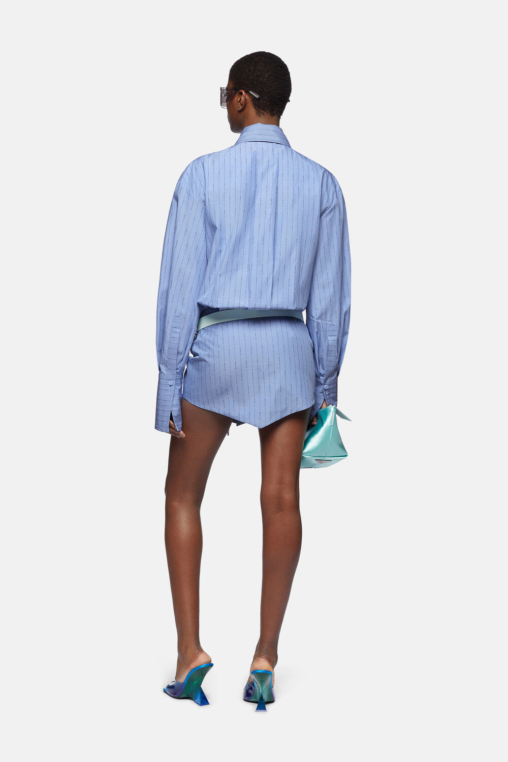 Silvye mini dress - Blue navy/sky