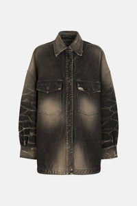 Short coat - Dark grey/sand