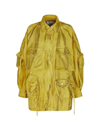 Manteau court Fern en denim - Hazelnut & Eden Green