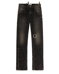 Pantalon long en denim - Dark Grey & Sand