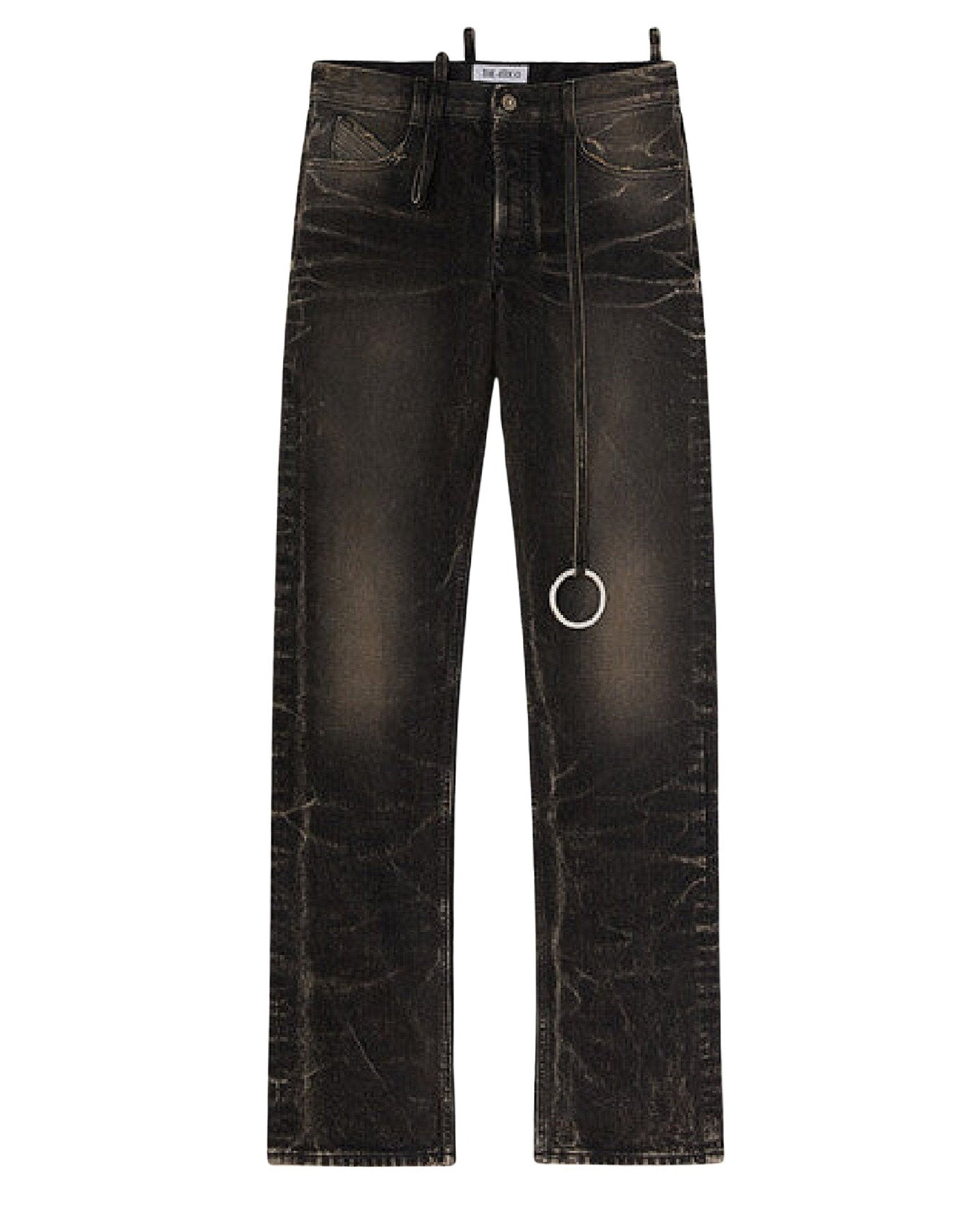 Pantalon long en denim - Dark Grey & Sand