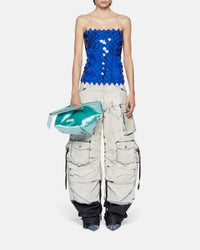 Pantalon long Fern en denim - White & Black
