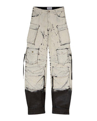 Pantalon long Fern en denim - White & Black