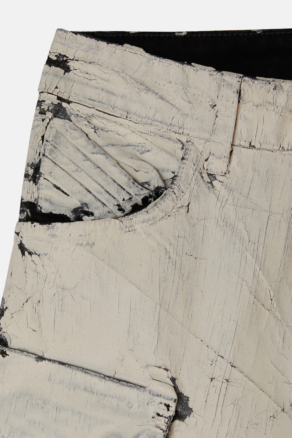 Pantalon long Fern en denim - White & Black