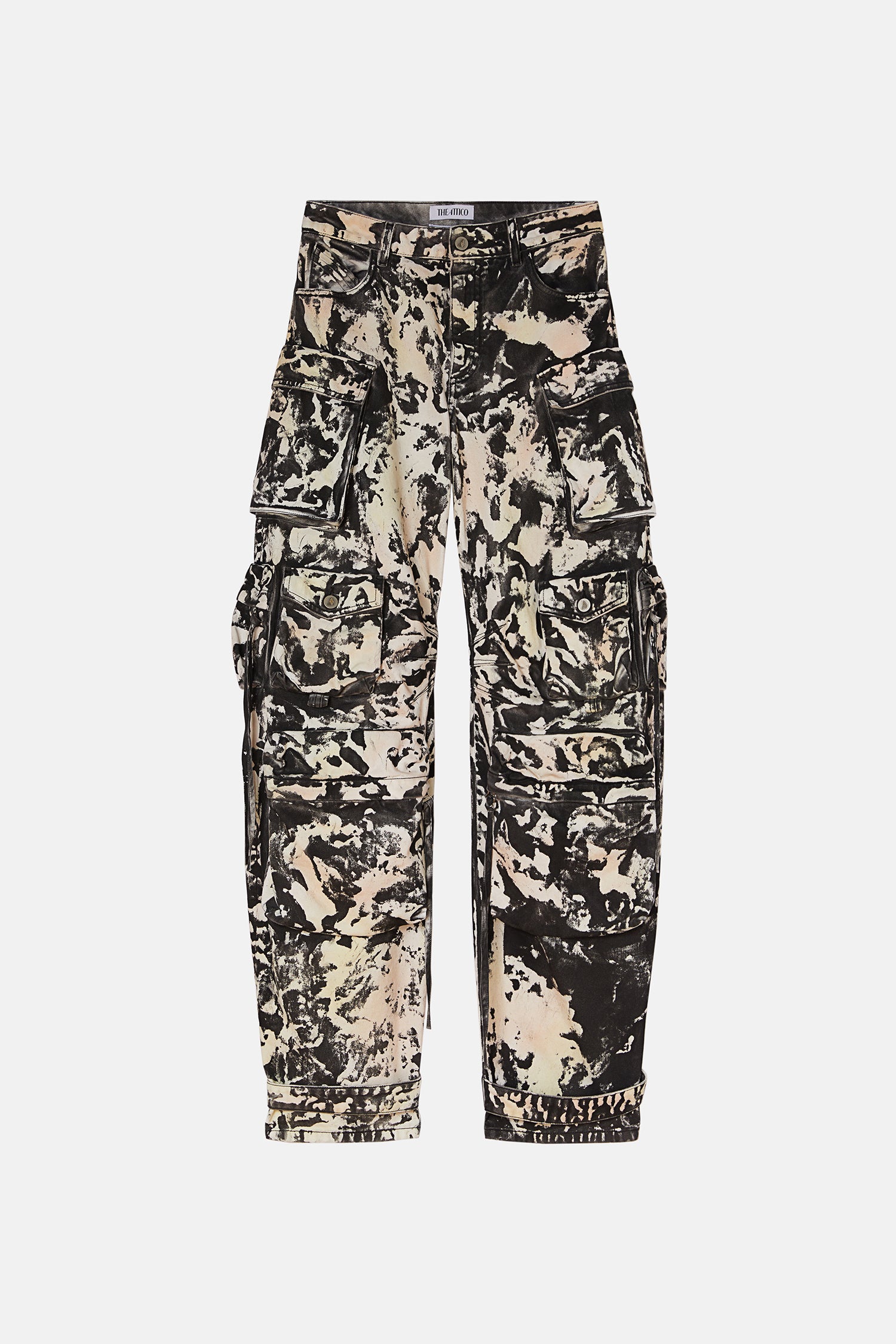 Fern long pants - Black/white/soft pink