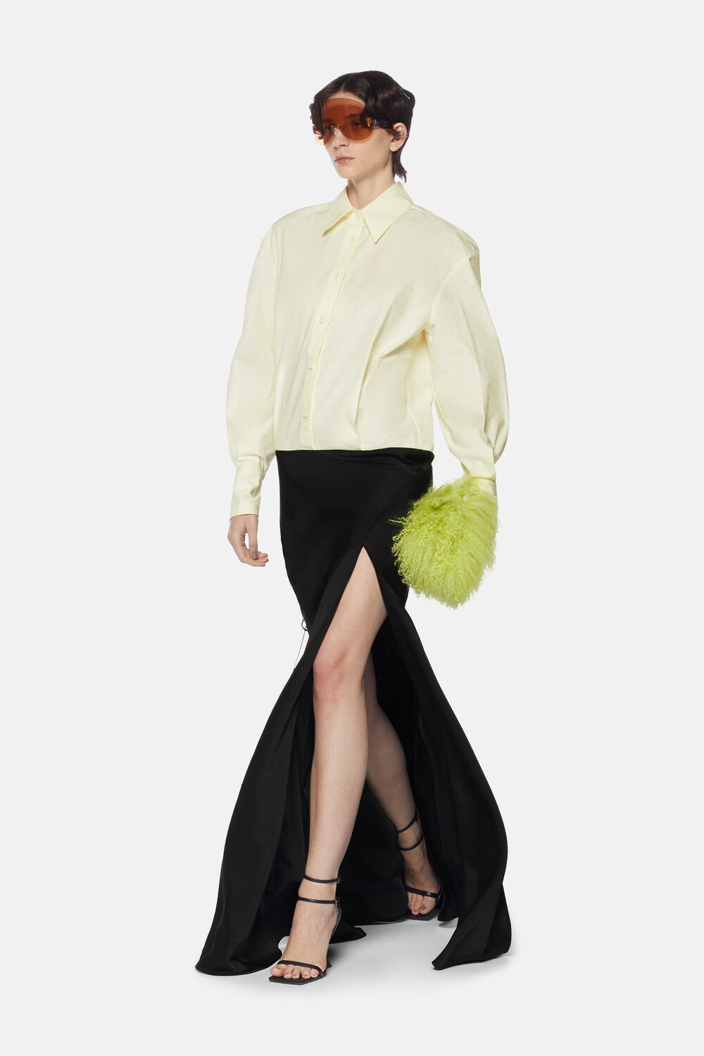 Long dress - Milk/black