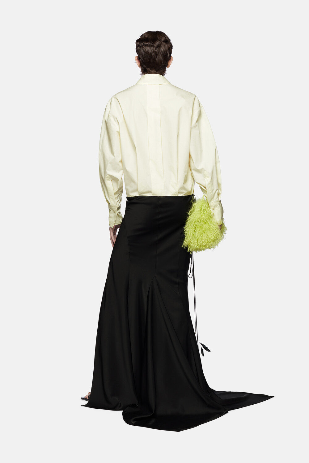 Long dress - Milk/black