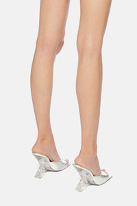Mules Cheope 105 - Silver & Crystal