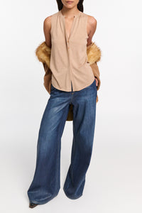 Top Shimmering Merino - Camel