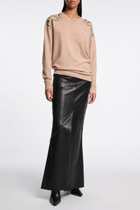Pull Embellished Statements - Camel