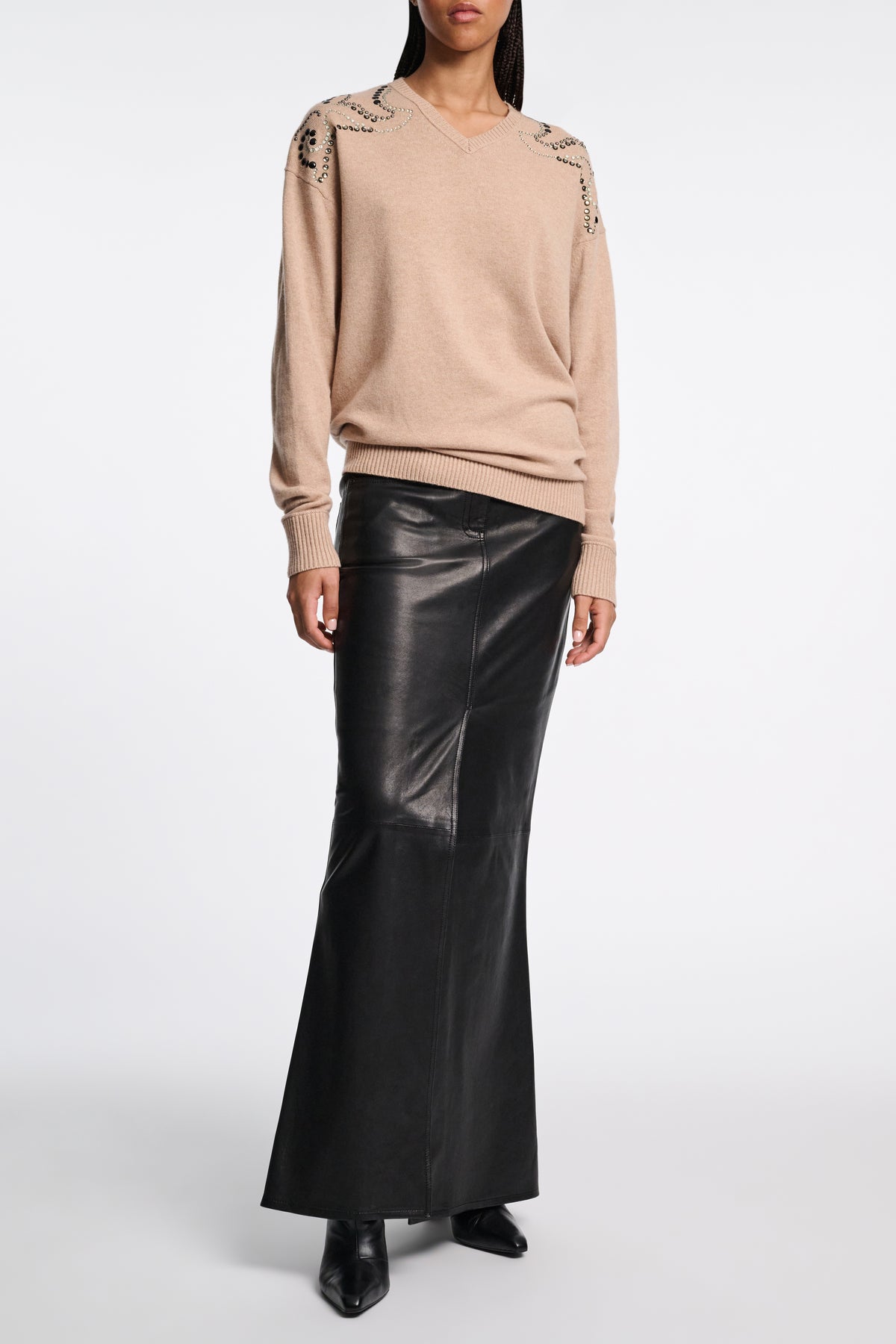 Pull Embellished Statements - Camel
