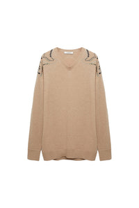 Pull Embellished Statements - Camel