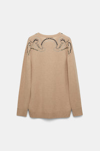 Pull Embellished Statements - Camel