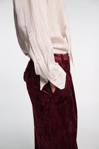 Blouse Delicate Stripes - White & Red Stripe