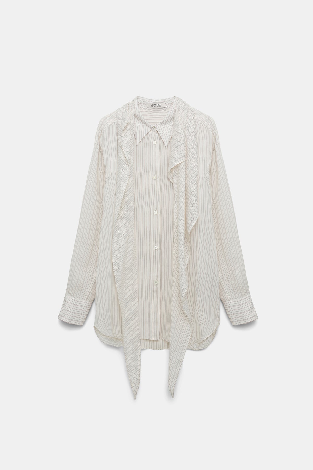 Blouse Delicate Stripes - White & Red Stripe