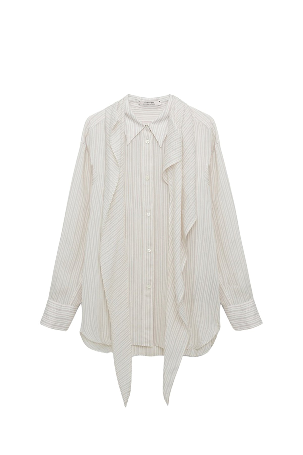 Blouse Delicate Stripes - White & Red Stripe