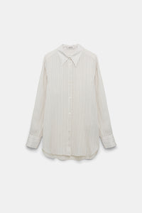 Blouse Delicate Stripes - White & Red Stripe