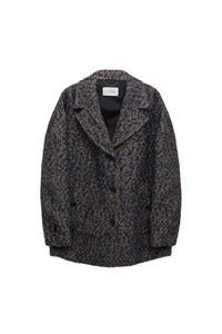 Attraction Casual Wool Jacket - Blue Mix