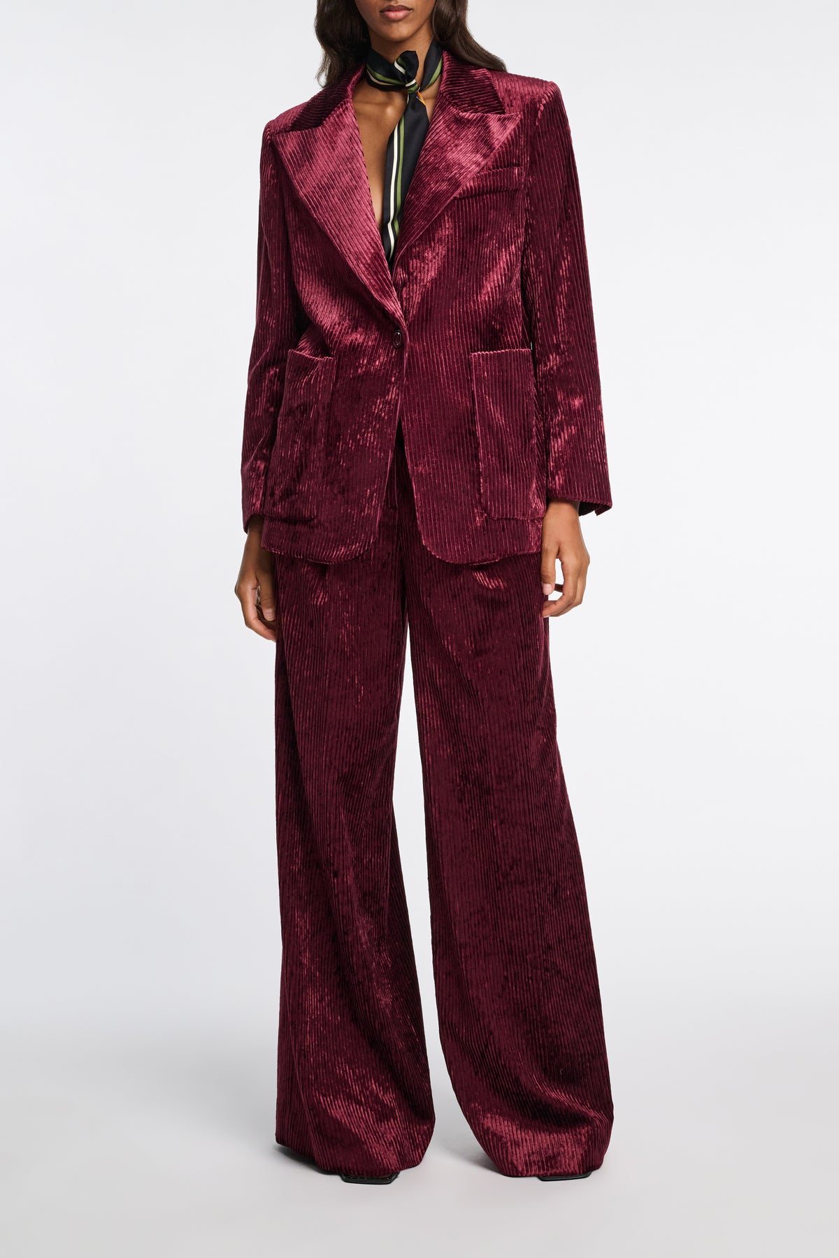 Veste Modern Structure - Dark Burgundy