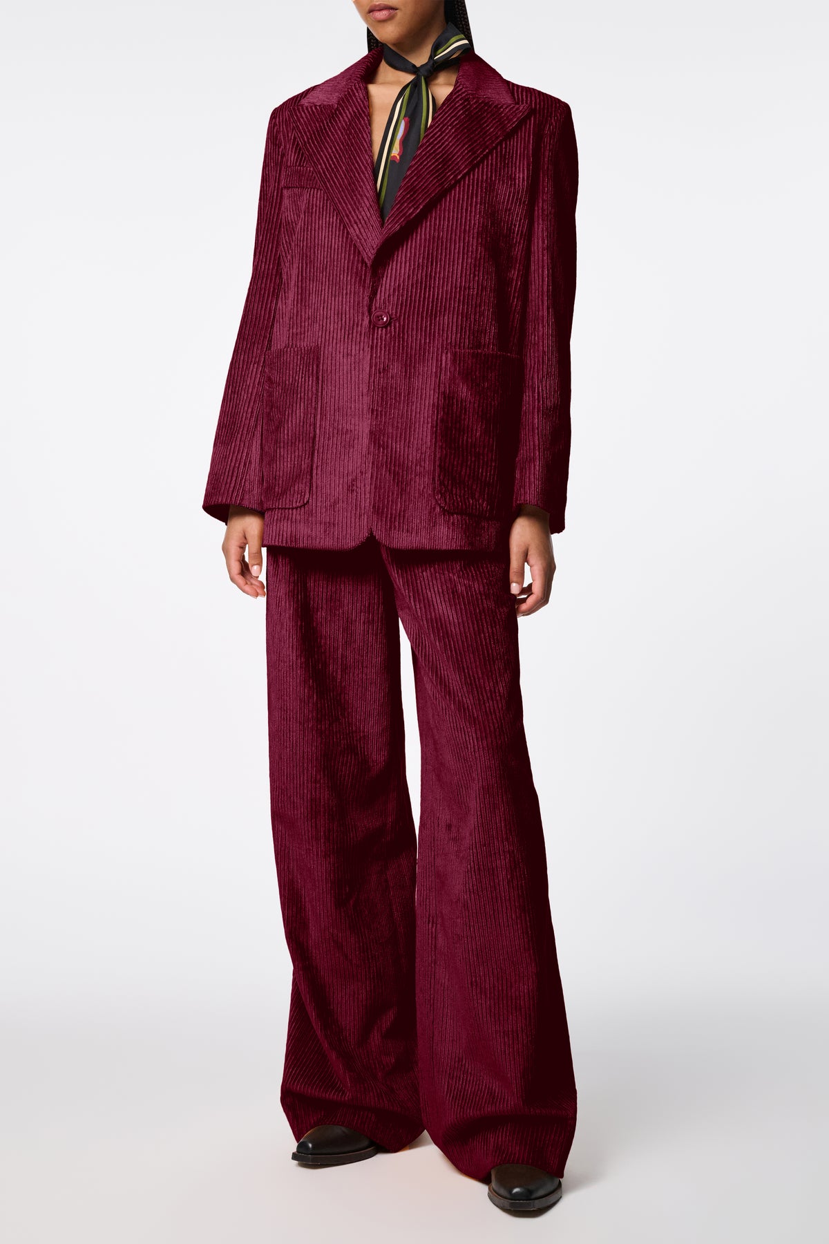 Veste Modern Structure - Dark Burgundy