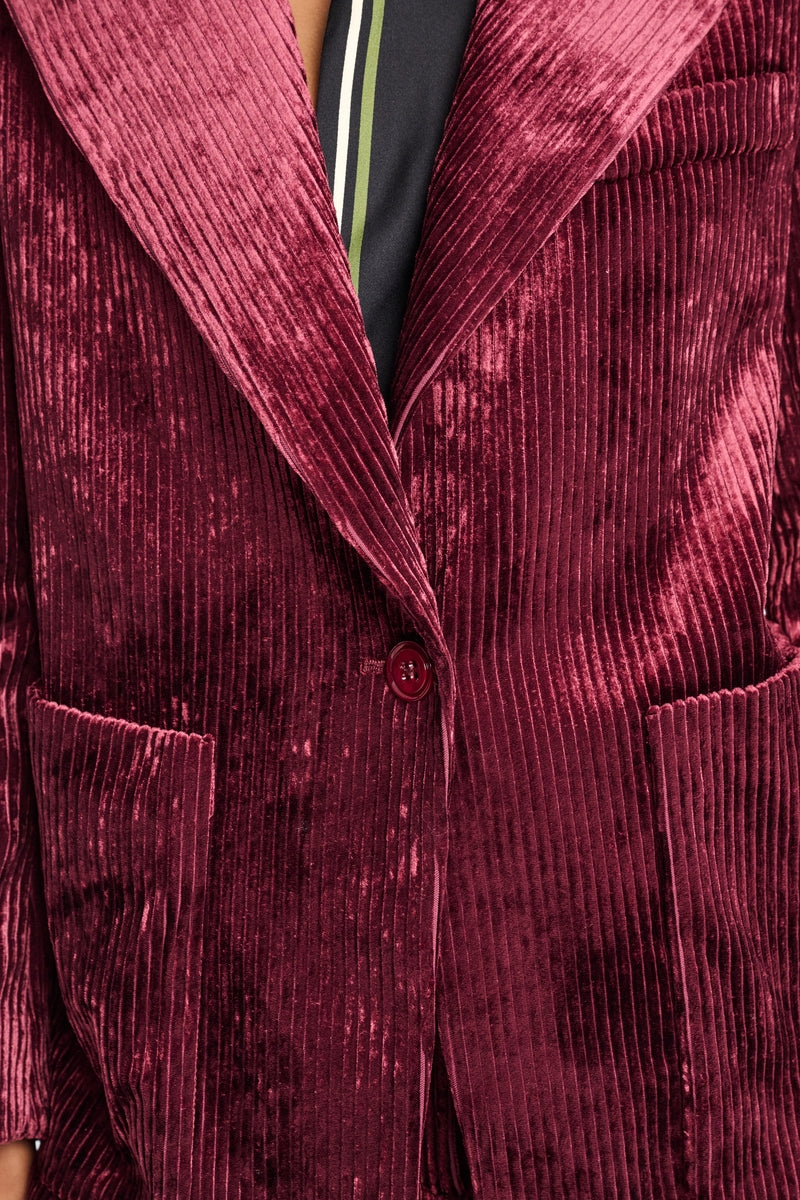 Veste Modern Structure - Dark Burgundy