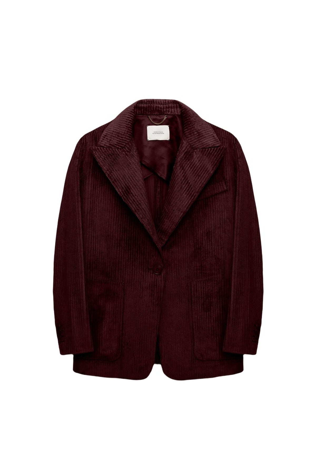 Modern Structure Jacket - Dark Burgundy