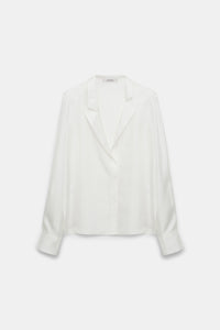 Blouse Trench It Up II - Camelia & White